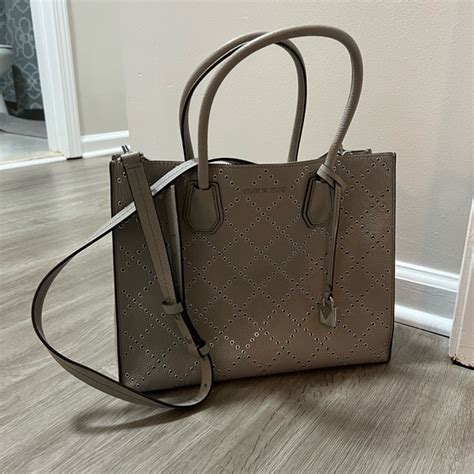 michael michael kors mercer grommeted leather tote|Michael Kors mercer gallery tote.